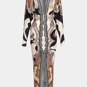 Elegant Multicolor Patterned Dress